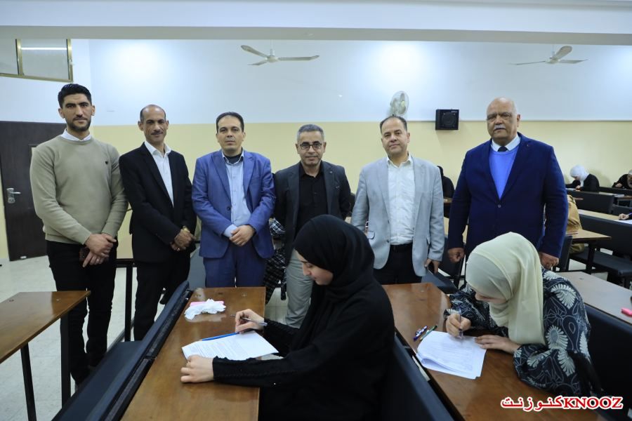  رئيس جامعة فلسطين يجري جولة تفقدية لمتابعة سير الامتحانات النصفية